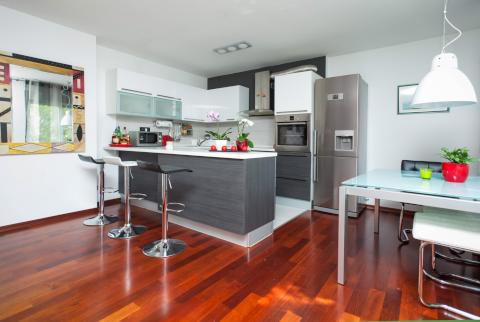 Architecture: Interior of kitchen in modern apartment in Split.
